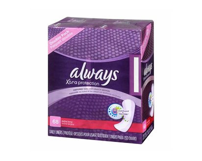 Always Pantiliner Max Protection Dri-Liners - Unscented - 68s