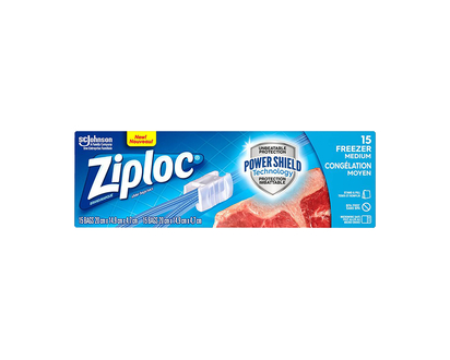 Ziploc Slideloc Freezer Bag - Medium - 15s