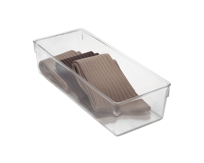 InterDesign Linus Drawer Organizer - Clear - 5 x 12 x 3 inch