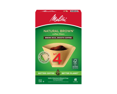 Melitta Coffee Filters - No.4 - Natural Brown - 40s