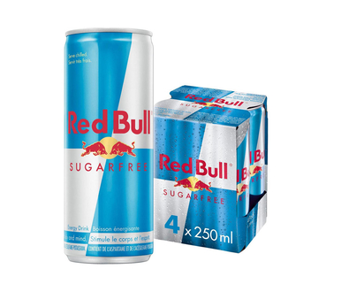 Red Bull Energy Drink - Sugar Free - 4x250ml