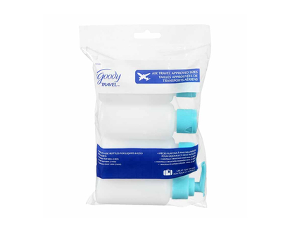 Goody Travel Toiletry Bottles - 4 pack