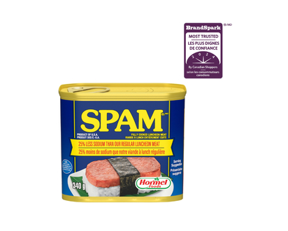 Spam Luncheon Meat - 25 Percent Less Sodium - 340g