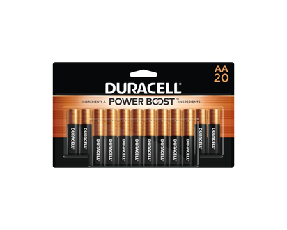 Duracell Coppertop AA Alkaline Batteries - 20 pack