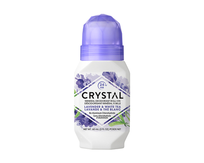 Crystal Mineral Deodorant Roll-On - Lavender & White Tea - 60ml