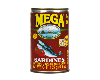 Mega Sardines in Tomato Sauce with Chili - 155g