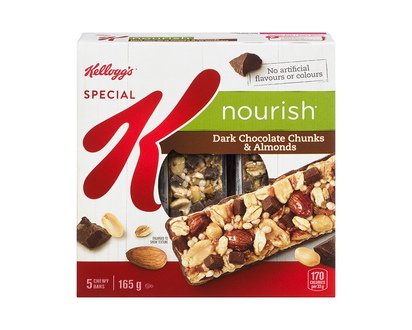 Kellogg's Special K Nourish Bars - Dark Chocolate Chunks & Almonds - 5 pack