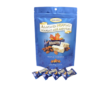 Golden Bonbon Soft Almond Nougat - Maple - 70g