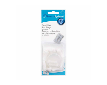PharmaSystems Soft Wax Ear Plugs - 12s - PS858