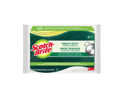 3M Scotch-Brite Heavy Duty Scrub Sponge - 3 pack 