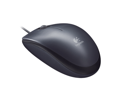 Logitech M100 Optical Mouse - Black - 910-001648