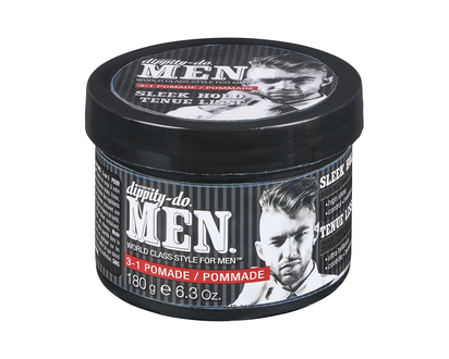 Dippity-Do Men Pomade 3 in 1 Pomade - Sleek Hold- 180g