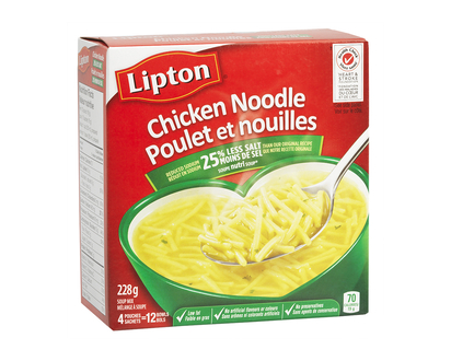 Knorr Lipton Chicken Noodle Soup Mix - 4 pack/228g