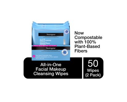 Neutrogena All-In-One Make-up Removing Cleansing Wipes - 2 x 25s
