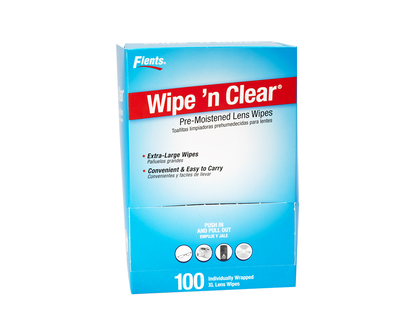 Flents Wipe n' Clear Pre-Moistened Lens Wipes - 100s