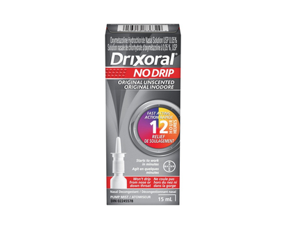 Drixoral No Drip Original Unscented Nasal Decongestant Spray - 15ml
