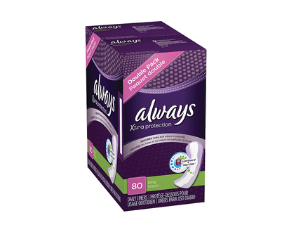 Always Pantiliners - Long - Unscented - 80s