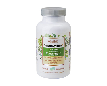 Quantum Health SuperLysine+ Cold Sore System Strength Tablets - 180's