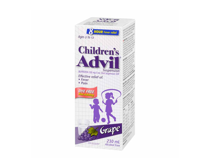 Advil Children's Suspension - Dye-Free Grape - 230ml