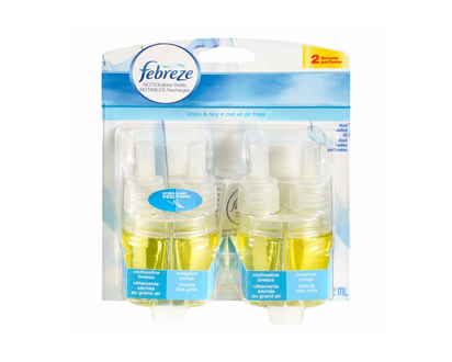 Febreze NOTICEables Dual Scented Oil Refill - Linen & Sky - 2 refills - 52ml