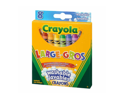 Crayola Large Washable Crayons - 8's