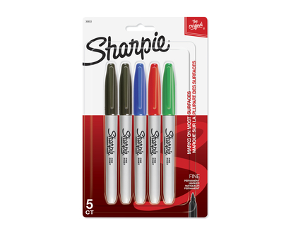 Sharpie Fine Point Permanent Marker - 5 pack