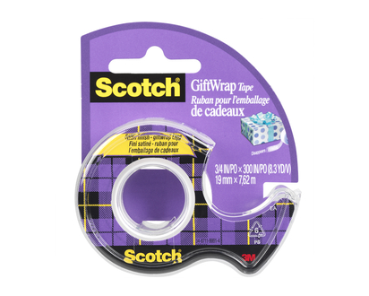 3M Scotch GiftWrap Tape Satin Finish - 19mm x 7.6m