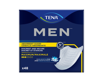 TENA Men Absorbent Guards - Maximum - 48s