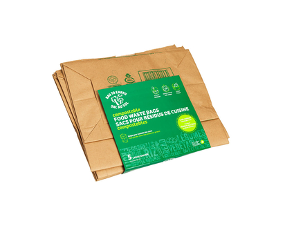 Bag to Earth Food Waste Paper Bags - Large - 5 pack
