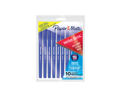 Papermate Ballpoint Pens - Blue - 10 pack