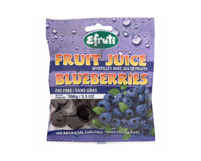 Efruti Gummi-Sweets Fruit Juice Blueberries - 100g