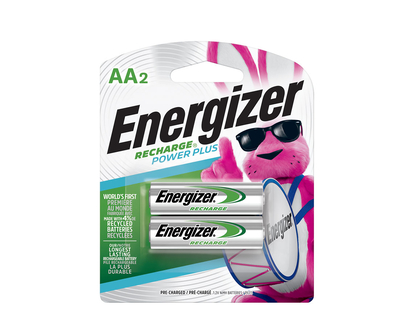 Energize AA NiMH Rechargeable Batteries - 2 Pack - NH15BP2