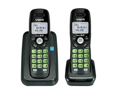VTech Cordless Phone with Caller ID/Call waiting - Black - CS611421