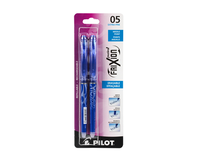 Pilot Frixion Point Pen - Blue - 2 pack