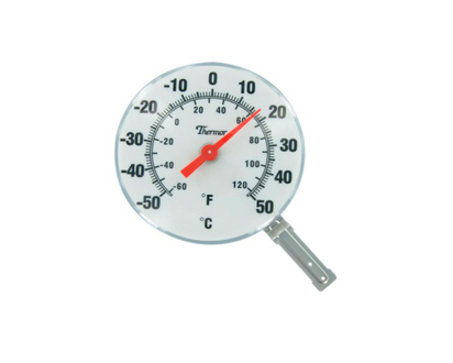 Bios Indoor/Outdoor Dial Thermometer - White - 6inch