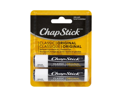 ChapStick Classic Lip Balm - Original - 2 x 4g