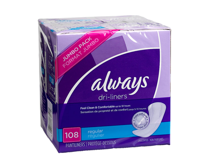 Always Dri-Liners - Regular - 108s