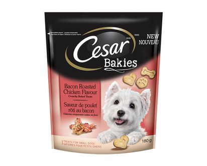 Cesar Bakies Dog Treats - Bacon Roasted Chicken - 180g