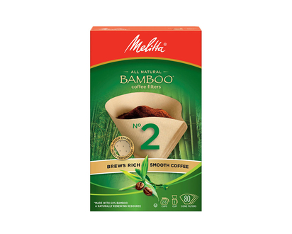 Melitta Bamboo Coffee Filters #2 -80 pack