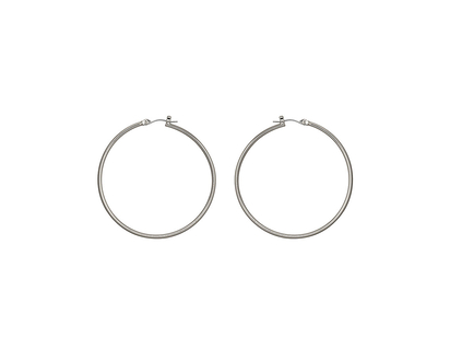 Nine West Large Basic Hoop Earrings