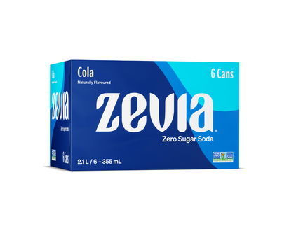 Zevia Soda - Cola - 6 x 355ml