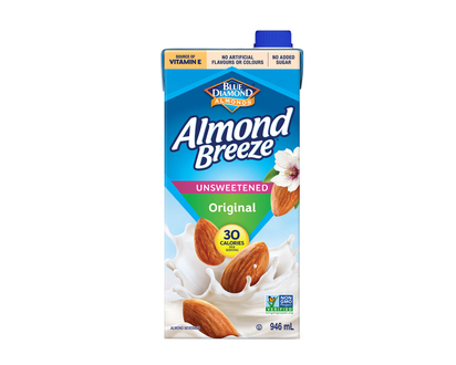 Blue Diamond Almond Breeze - Original - Unsweetened - 946ml