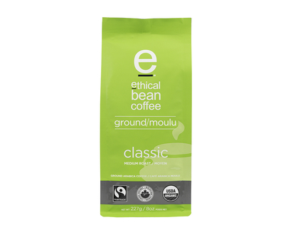 Ethical Bean Coffee - Classic Medium Roast - Ground Coffee - 227g