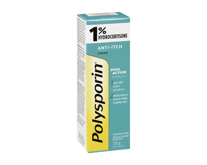 Polysporin Anti-Itch Cream - 1% Hydrocortisone - 28g