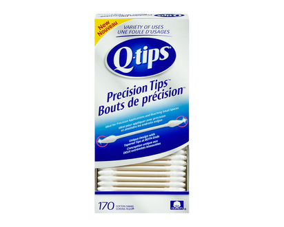 Q-Tips Precision Tips Cotton Swabs - 170's