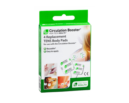 High Tech Health Circulation Booster Replacement TENS Body Pads - 4s