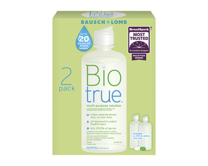 Biotrue Contact Lens Disinfecting Solution - 2 x 300ml