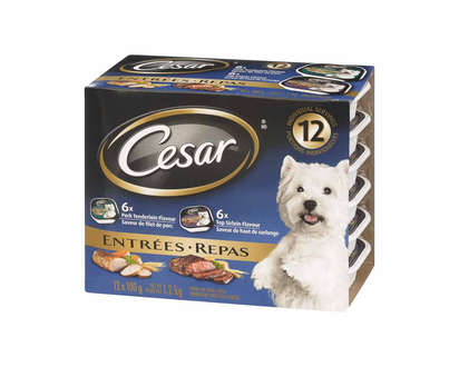 Cesar Dog Food - Sirloin & Pork - 12x100g