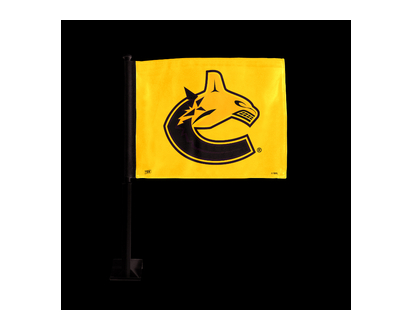 NHL Canucks Car Flag - 1 Sided
