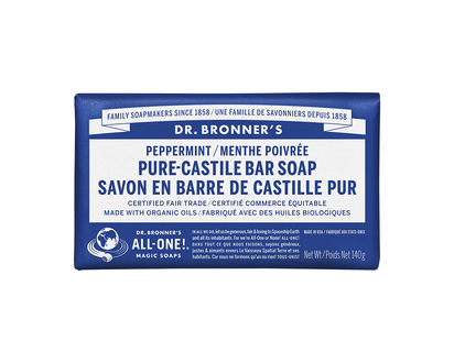 Dr. Bronner's Pure-Castile Bar Soap - Peppermint - 140g